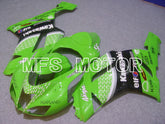Kawasaki NINJA ZX6R 2007-2008 Injection ABS Fairing - Factory Style - Black Green - MFS5779